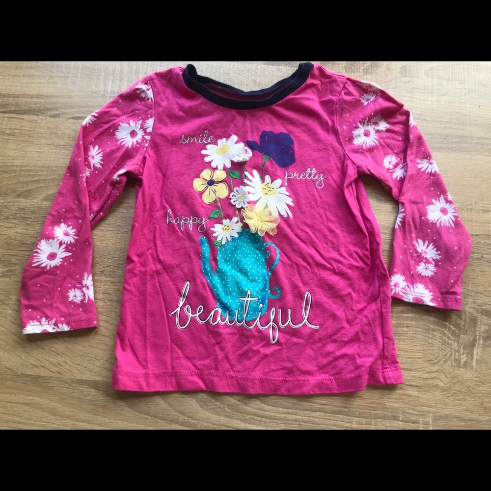 Pink long sleeve top